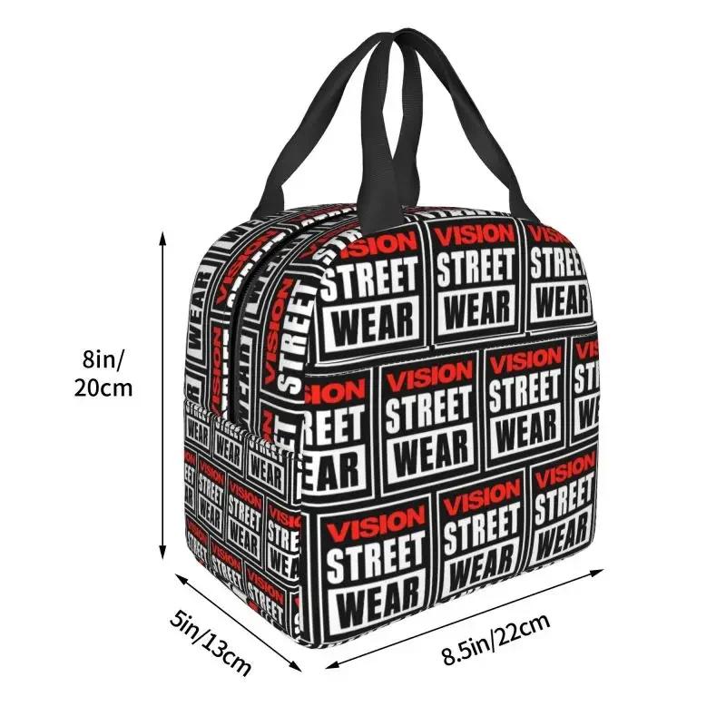 Сумка для обеда Vision Street Wear, термоизолированная, женская, многоразовая, для работы, школы, путешествий, хранения еды, коробка для бенто