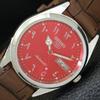 ВИНТАЖНЫЕ ВОССТАНОВЛЕННЫЕ МУЖСКИЕ ЧАСЫ SEIKO 5 AUTOMATIC 6309A ЯПОНИЯ С КРАСНЫМ ЦИФЕРБЛАТОМ a441166-4 Sk-a441166