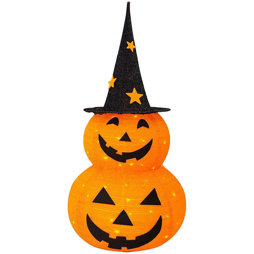 Halloween Pumpkin Lantern Pumpkin Lights with 8 Lighted Mode Collapsible Pumpkin Decorations Battery Operated Novelty Lights
