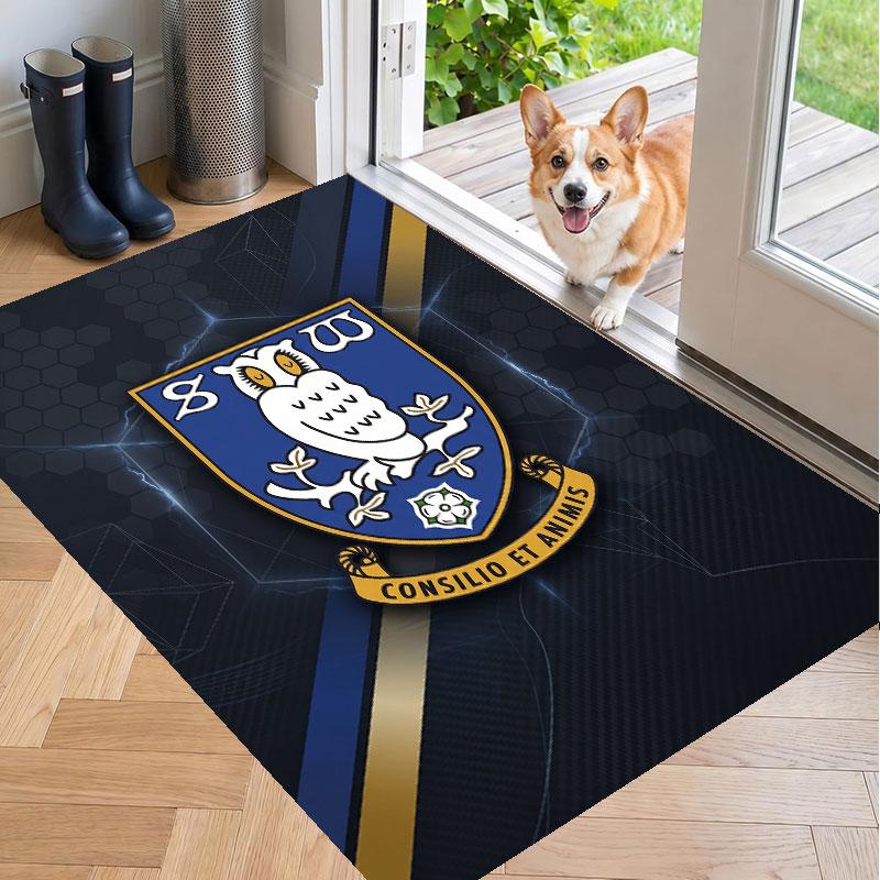 Soft Floor Carpet Sheffield Wednesday Pattern Area Rug Decorative Mat For Home Room Decoration