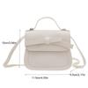 Cool PU Leather Bow Shoulder Bag Handbag Solid Color Bow Crossbody Bag Coin Purse Wallet Children Small Bag Gift