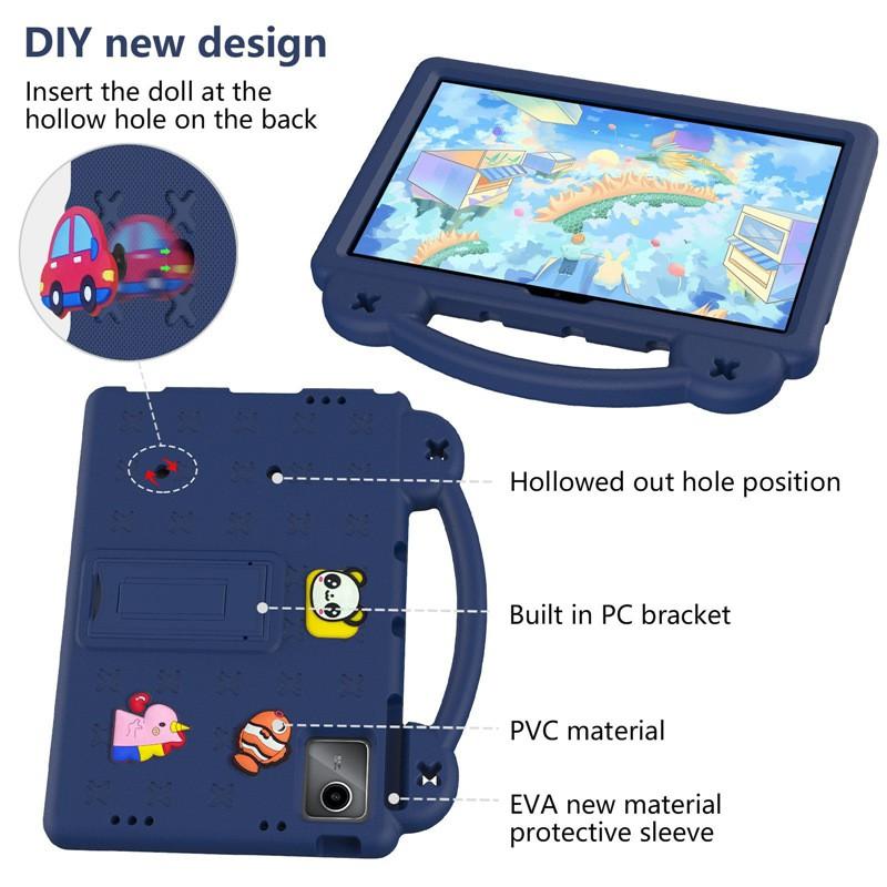 NEC LAVIE Tab T11 T1155/HAS Tablet Case With Kickstand Full Coverage Shockproof Cover Kids Students Pink Blue Navy Purple