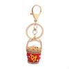 Feng Shui Bucket of Good Fortune Keychain Yuan Bao Amulet Keychain,Creative,Harmony Porsperity Bag