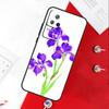 Чехол-обложка акварельный цветок Ирис Пурпурный для Xiaomi 14 Ultra 15 13 11T 12T 13T 14T Pro POCO X7 Pro X3 X5 X6 M6 F5 F6 Pro