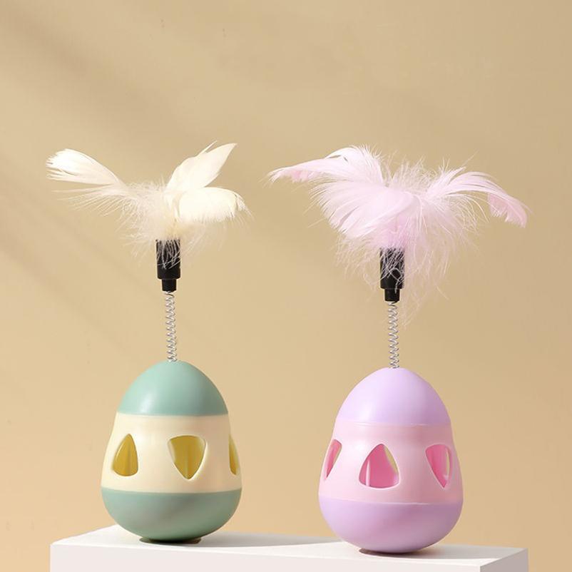 Новая кошачья игрушка-неваляшка с перьями, игрушки, из которых высыпаются лакомства, игрушки-дразнилки, палочки-дразнилки для кошек, и кошки сами возбуждаются и избавляются от скуки.