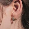 EPOQUE_PERFECTION COMBI HOOP EARRING