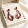 European and American irregular water drop earrings, foreign trade light luxury style earrings, niche high-end earrings for women