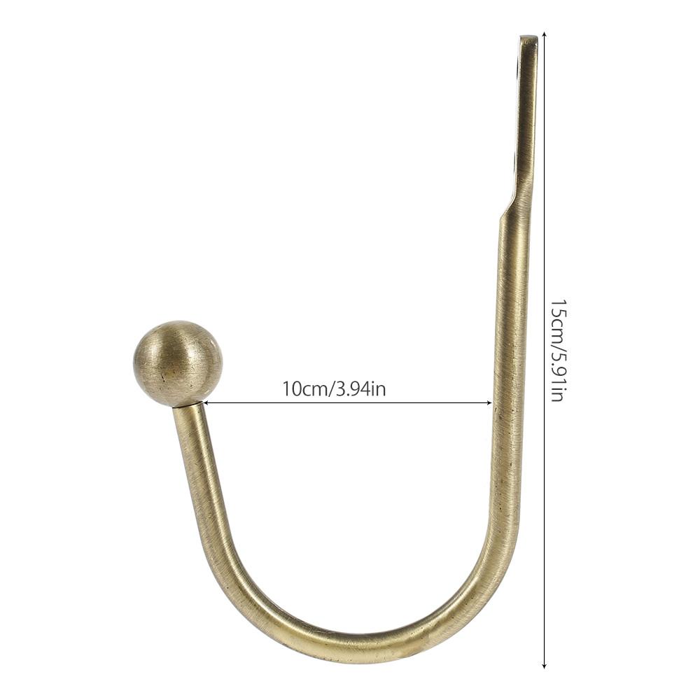 2Pcs Curtain Holdbacks Curtain Hooks Wall Mounted Curtain Tieback Multifunctional Durable Holder Home Decor Curtain Accessories