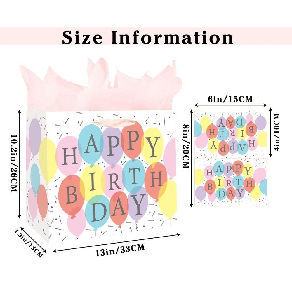Reusable Party Decoration Boxes Colorful Gift Boxes Birthday Gift Bag for Birthday, Baby Shower