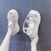 Fashion Women Platform Sandals Fashion Crystal Sandals Cross Strap Wedge Heel Sandal Summer Roman Shoes Open Toe Beach Sandals for Women