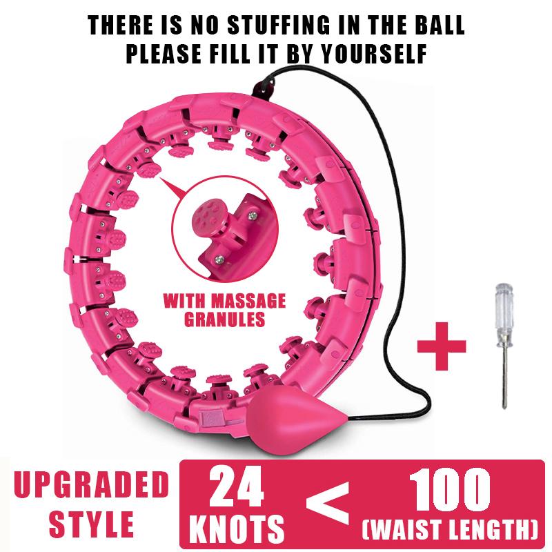 Худеющий обруч с весом Упражнения Веса Спорт Атлетический обруч Тренажер для талии Упражнения дома Фитнес Живот Брюшной Регулируемый размер