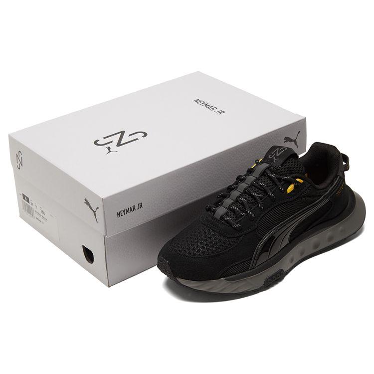 Puma Neymar Jr. X Wild Rider Black Castlerock Unisex Sneakers 385048-01