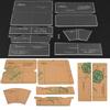 Clear Acrylic Template Set  Wallet Handbag Making Stencil Leather Craft Tool