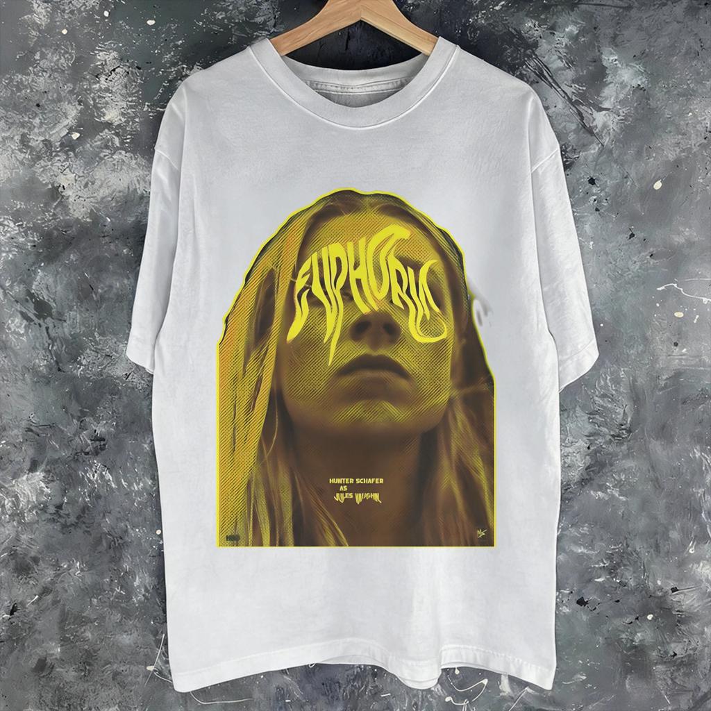 Unisex Women Graphic Printed Jules Vaughn Hunter Schafer T Shirt Tee 100 Cotton Tshirts Clothes