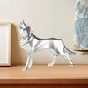 Geometric Wolf Ornament Synthetic Resin Wolf Sculpture Abstract Animal Art Statue for Home Office Desktop Decoration