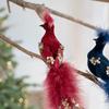 Glitter Glitter Christmas Bird Ornaments Realistic Christmas Tree Decoration  Christmas Tree