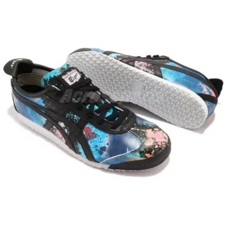 ONITSUKA TIGER Mexico 66 Повседневные Удобные Низкие Кроссовки для Образа Жизни Женские кроссовки Темно-синие D674L-9090