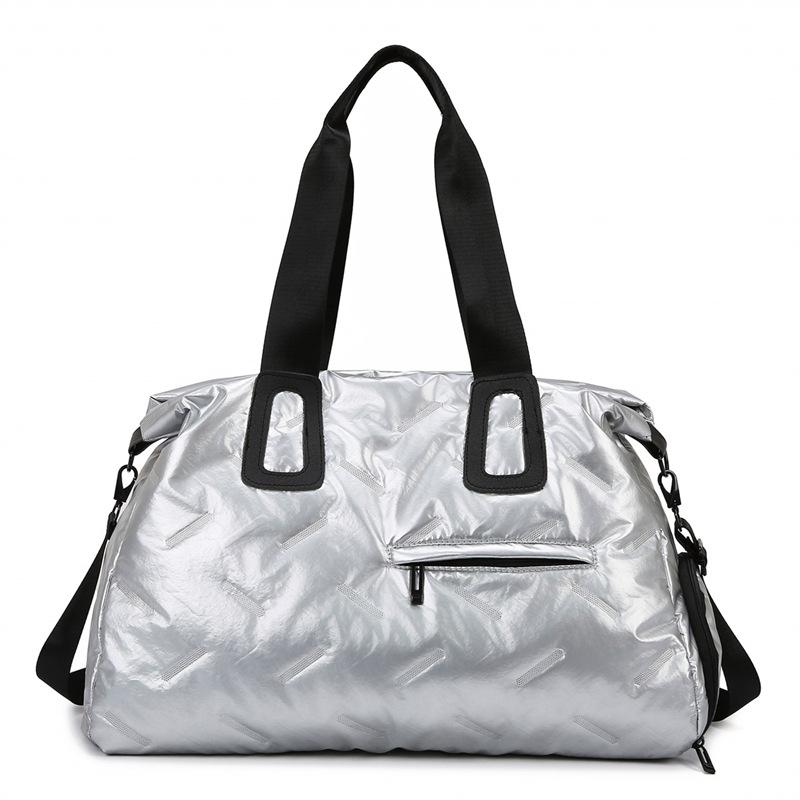 High-value travel bag Large-capacity fitness sports bag Anti-splashing swimming sports bag Fashion glossy bag