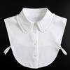 43 Styles Fake Collar Stand Lapel Shirt Detachable Collar Women Lace Floral False Collar Half Shirt Blouse Faux Col