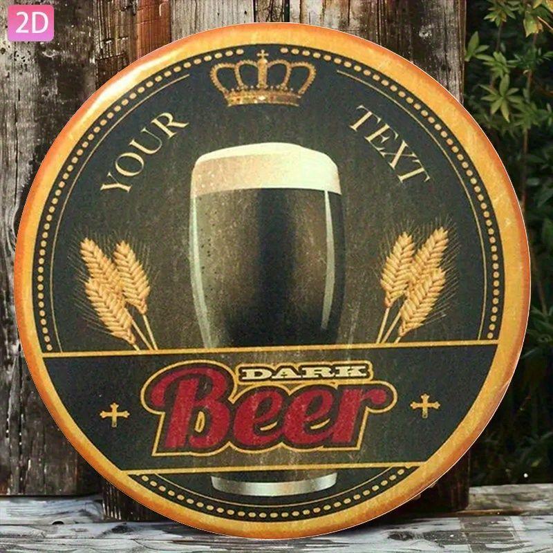 Металлическая табличка пиво Декор стены 20x30см