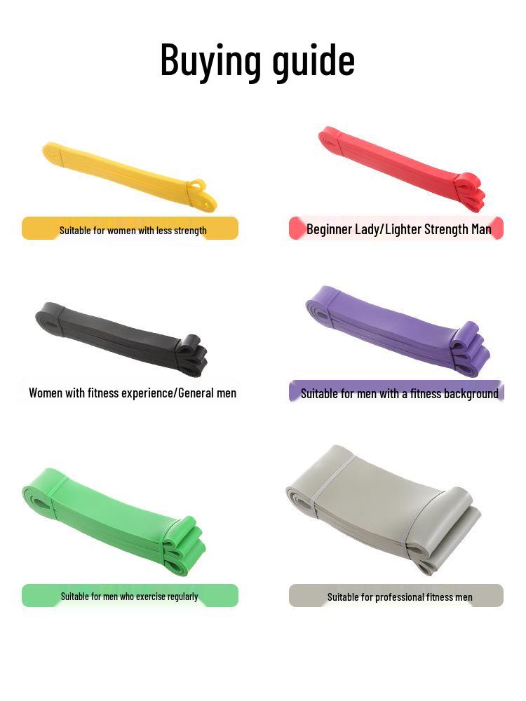 Латексная лента сопротивления для йоги и силовых тренировок - Эластичная лента-помощник для подтягиваний и фитнеса
