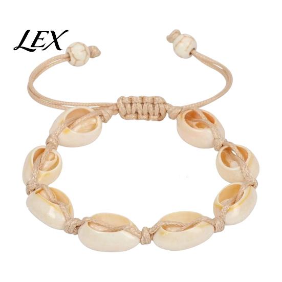 Durable Cord Bracelets for Daily Wear Handmade Seashell Bracelet, Natural Shell Boho Beaded Adjustable Casual Style Woven String Bracelet Women Beach