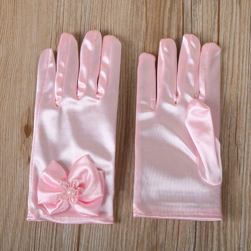 Skirt Accessories Full Finger Mittens Stage Gloves Wedding Flower Girl's Gloves Princess Gloves