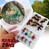 Fly Fishing Flies Trout Bass Bumble Bee Size 24pcs Factory Customize Flies Lure Bait Bee Fishing