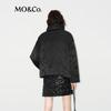 MO&Co. New Chinese Style Plum Blossom Velvet Jacquard Down Jacket