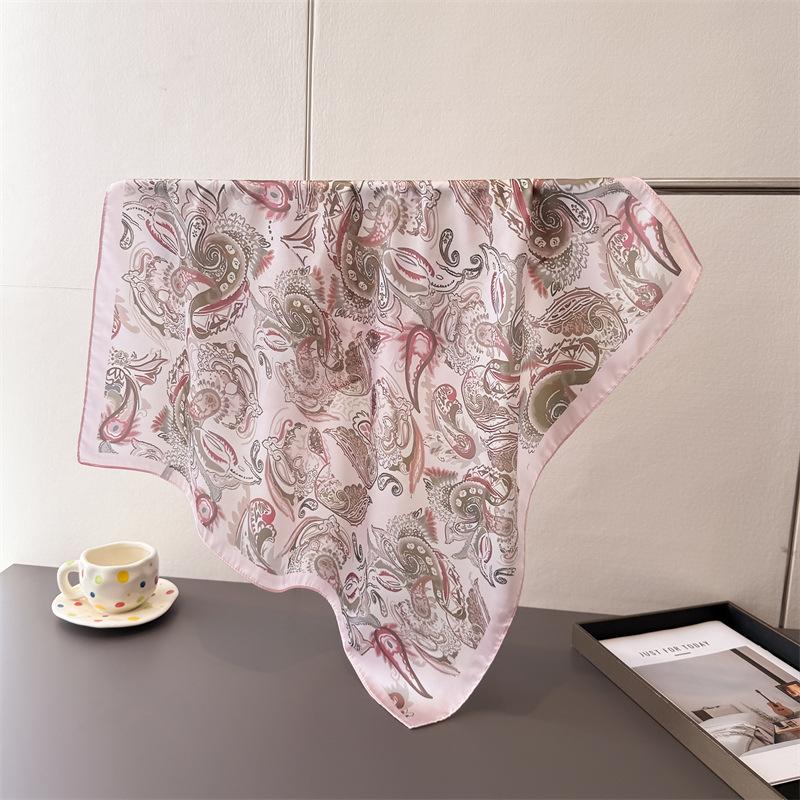 atmosphere 70 small square cloth cool animal print imitation silk scarf shawl neck scarf neck scarf scarf for women