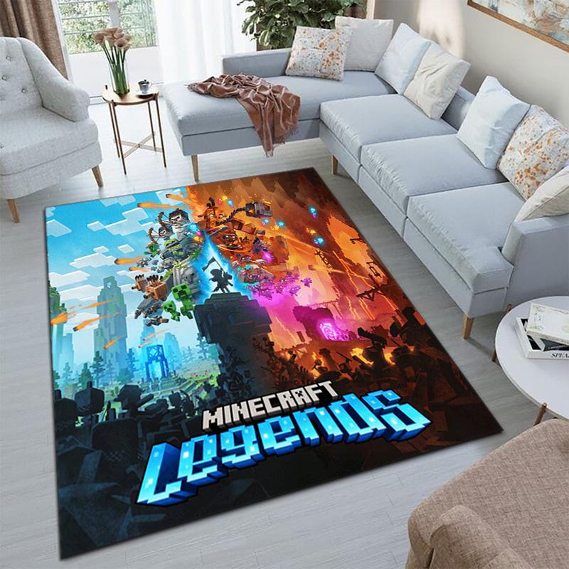 Classic sandbox Xbox game Minecraft carpet carpet home living room decoration table and chairs anti slip door mat outdoor picnic mat carpet A13