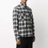 OFF WHITE Рубашка в клетку по всей поверхности из фланели со стрелкой OMGA133R21FAB0021000