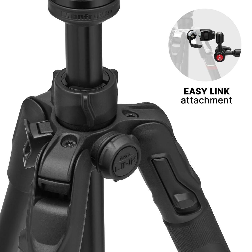 Manfrotto Штатив Befree Advanced AS с рычажным замком, совместимый, портативный, компактный, алюминиевый, комплект для путешествий, шаровая головка для DSLR-камеры, беззеркальной камеры