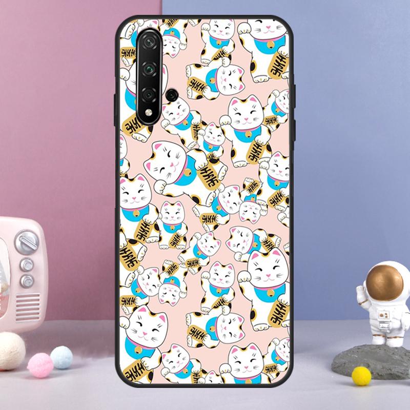 Японский Кот Удачи Для Huawei Nova 7i 8i 11i 12i 12s Y73 Y70 Y90 Y60 Y72 Y61 Y91 9 10 SE P30 Pro P40 Lite Чехол