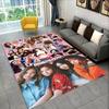 Kpop Girls 3D B-black and Pink-k HD Rug Carpet for Living Room Bedroom Home Decor,Floor Mat Non-slip Decoration for Sofa Doormat