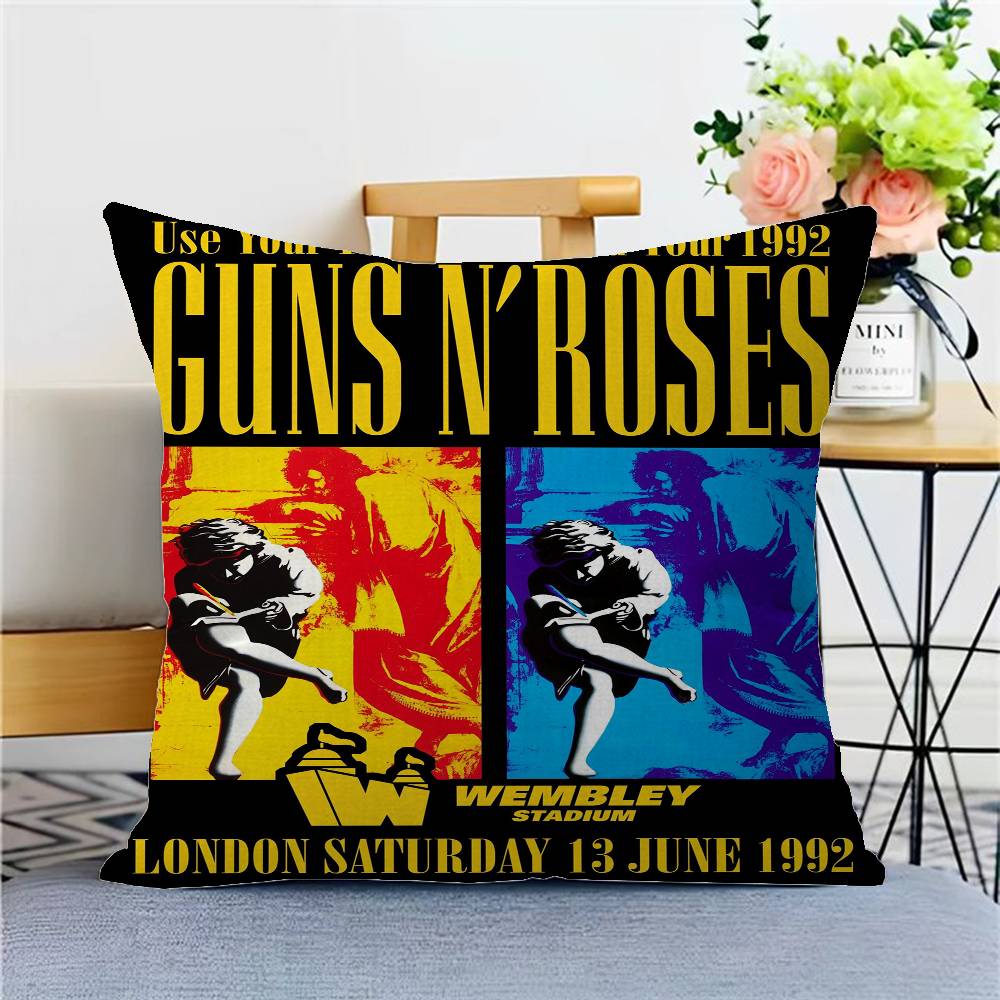 Группа G-Guns N-N' R-Roses-S Наволочка Чехол для Подушки на Диван Декор Комнаты Подарок Ребенку