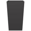 Plant Pot Black 45x45x75 cm Steel