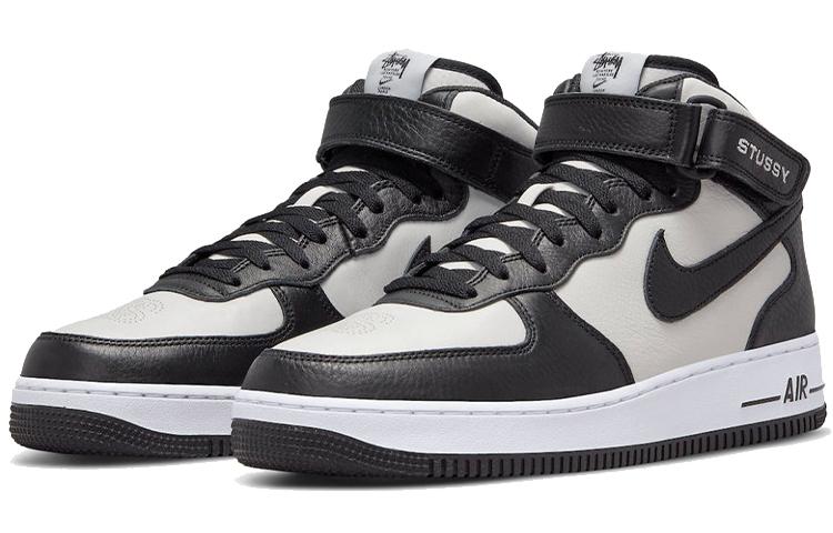 Nike X Stussy Air Force 1 Mid 'Черно-белый' DJ7840-002