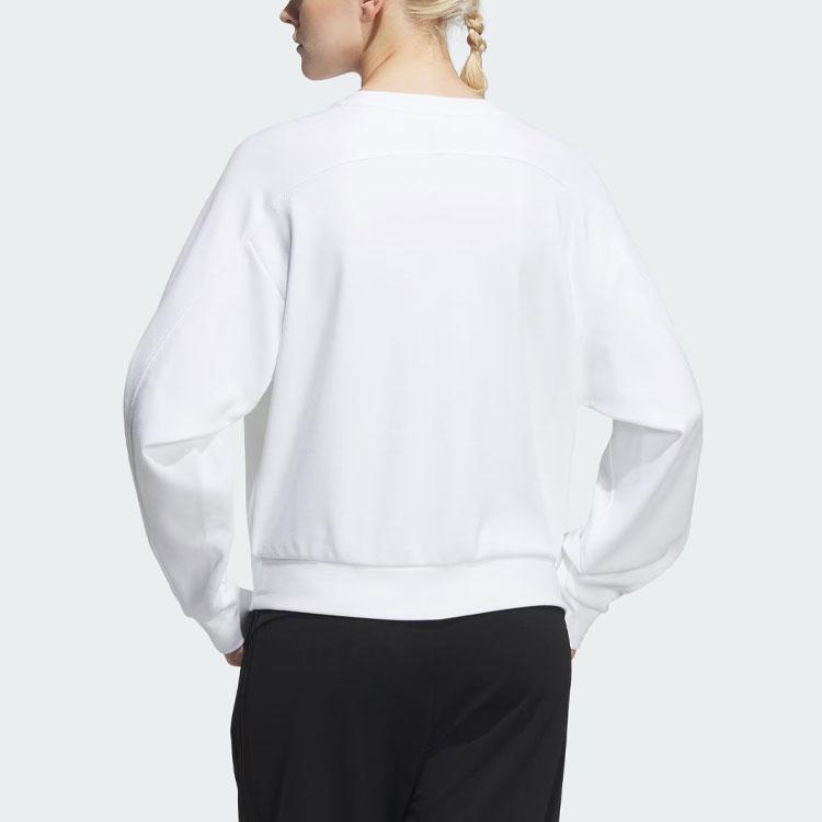 Adidas Толстовка с графическим рисунком Rco и буквенным логотипом, женские топы белого цвета IP7090