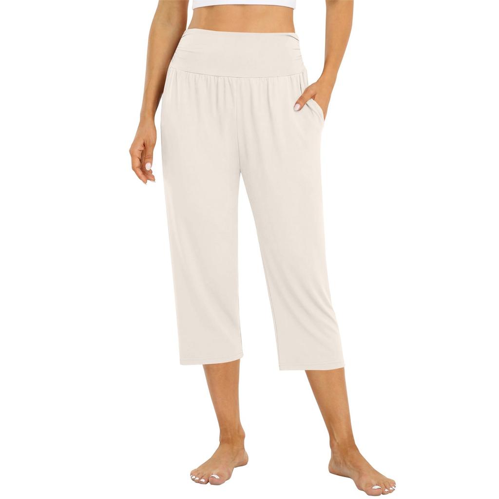 Women's Pants Summer Loose Yoga Pants Comfy Workout Pants With Pockets