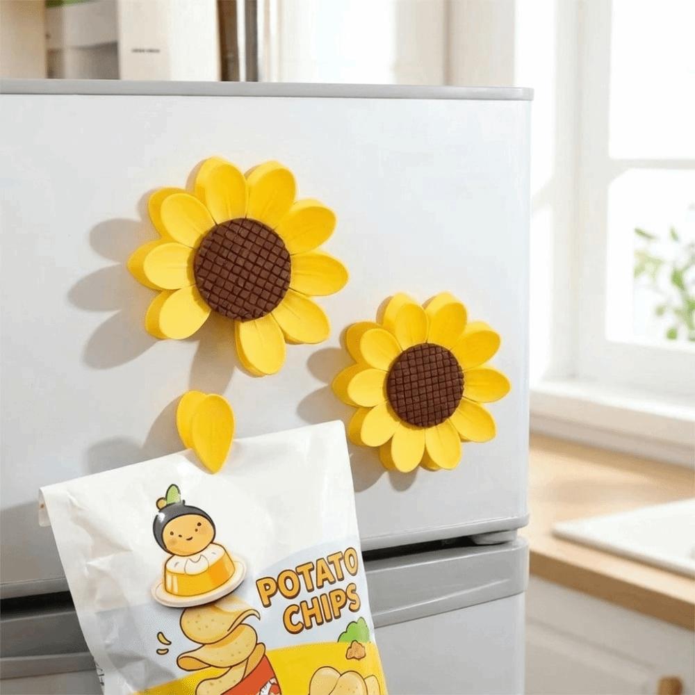 Sunflower Document Folder Clips Multi-Petal Photo Clips Creative File Clips Fridge Magnet