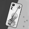 Music Violin Case For Xiaomi 14 13 11T 12T 13T Pro 12 Lite 12X POCO X3 X5 Pro X4 F4 M5 M5s F3 F5 Cover