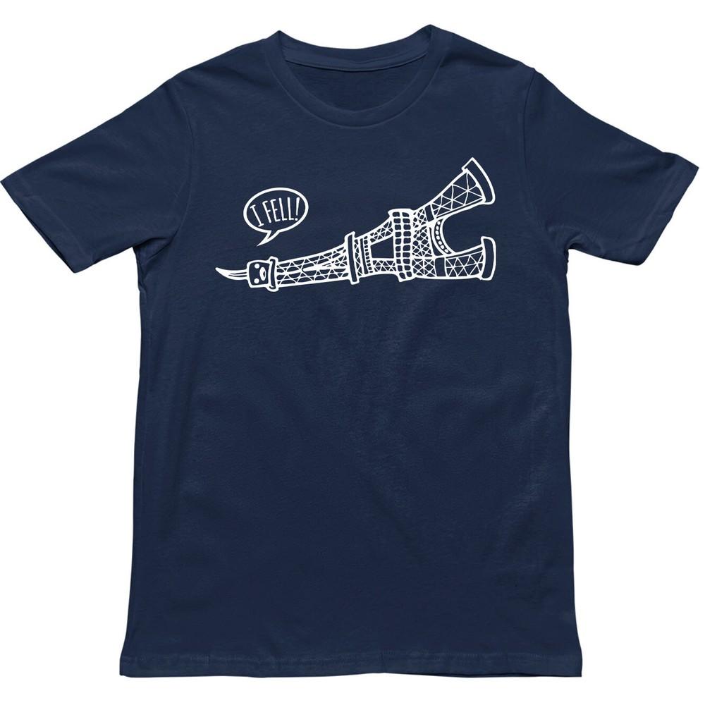 I Fell T Shirt Funny Eiffel Tower Shirt Tourist Meme Apparel Travel Joke Top