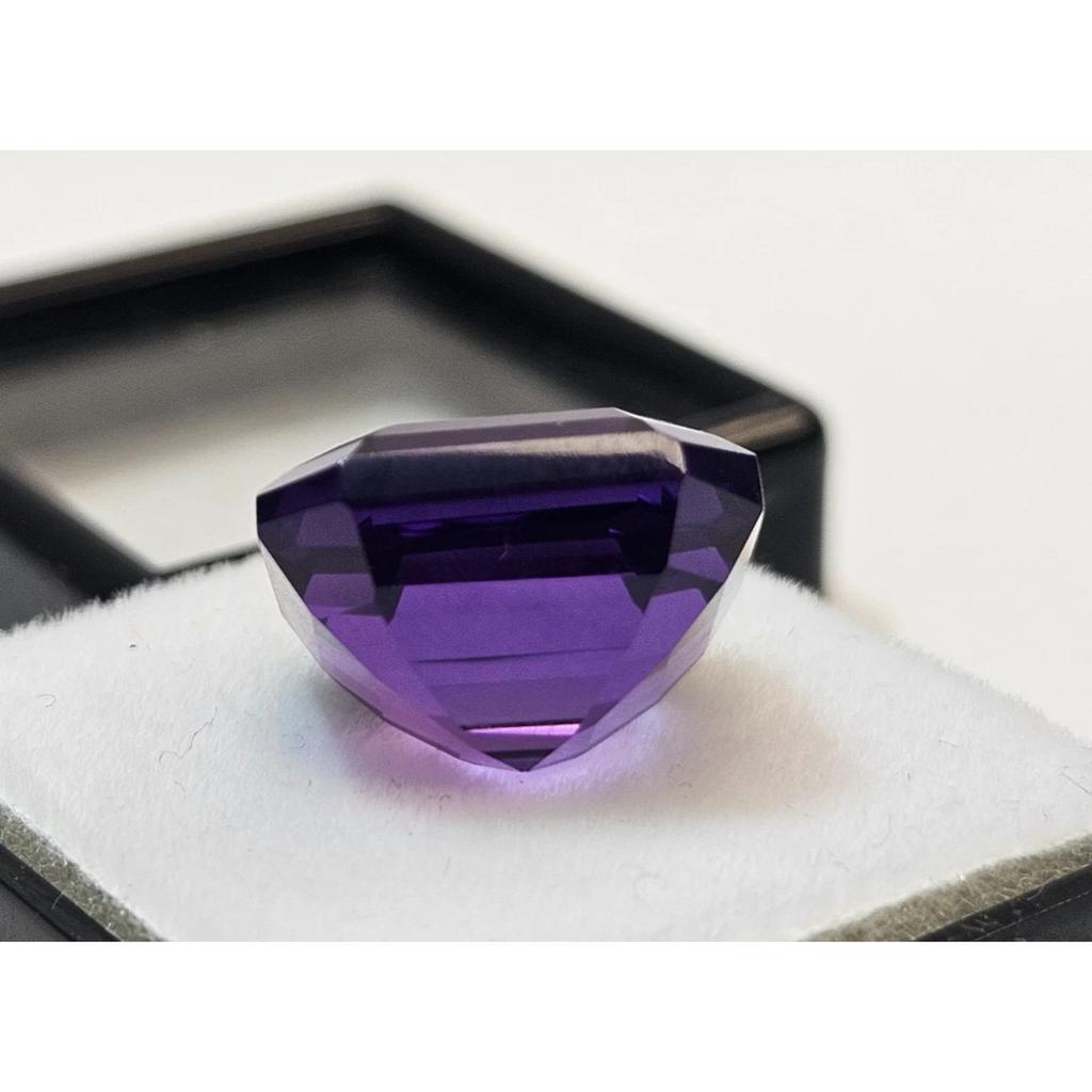 Purple Amethyst Natural 10-11 Ct Asscher Cut Fabulous Certified Loose Gemstone