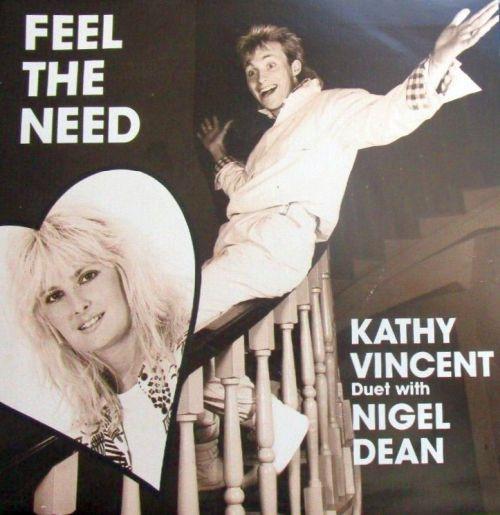 7inch Record KATHY VINCENT DUET, NIGEL DEAN (4) - Feel The Need BUBE7 Buzzin' Records 1986 UK Rock Used