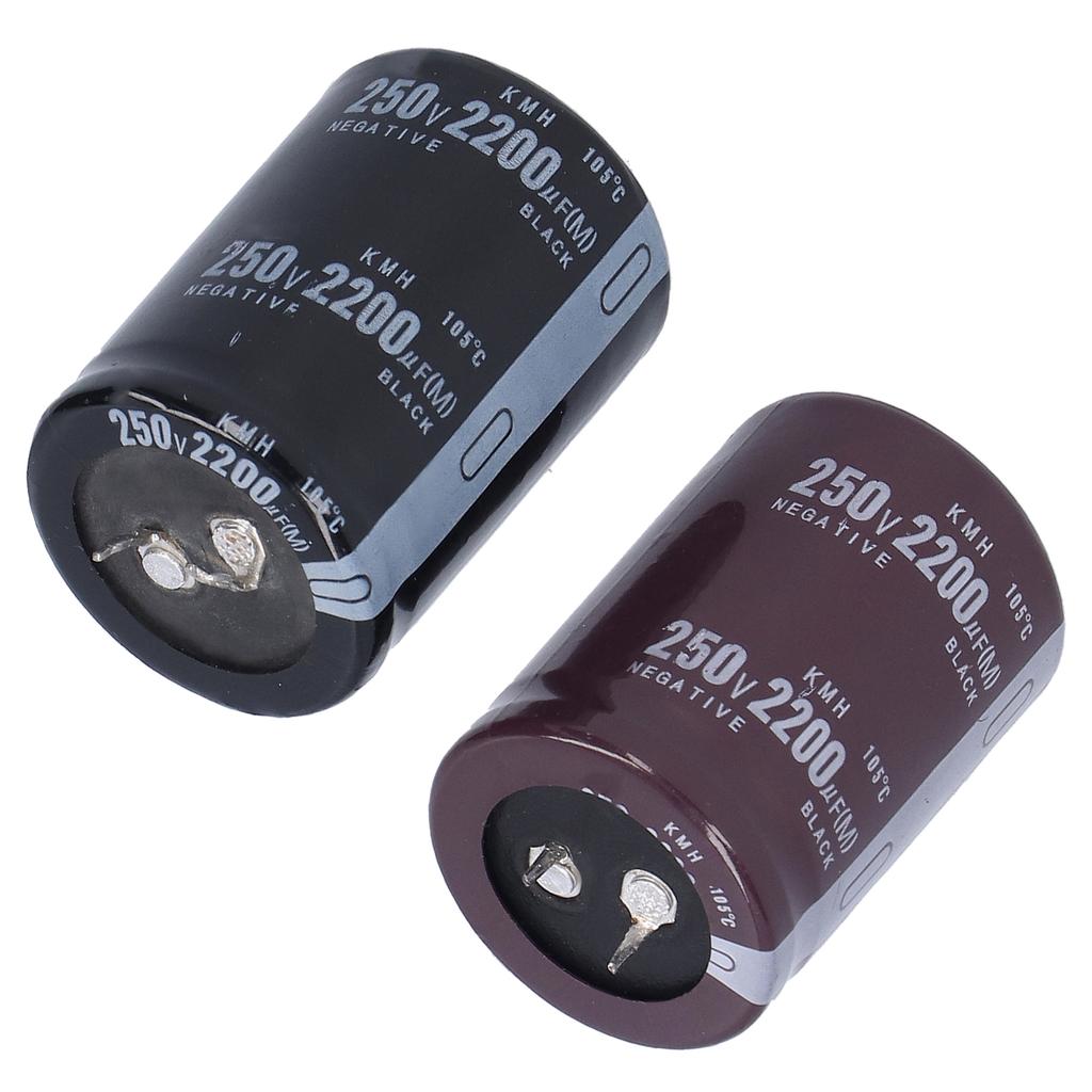 2 шт. электролитический конденсатор алюминиевый цилиндрической формы 250 В 2200 мкф 105 по Цельсию 35 x 50 мм