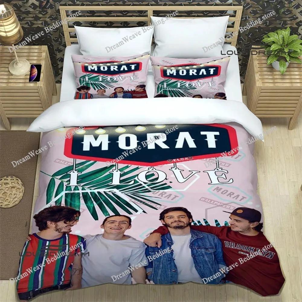 Поп-группа Morat Постельное белье с принтом Изысканный комплект постельных принадлежностей Пододеяльник Комплект одеял Постельное белье Роскошный Подарок на день рождения74