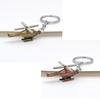 Spiral Leaf Brass Helicopter Keychain Metal Copper Pendant Helicopter Keyring Backpack Pendant