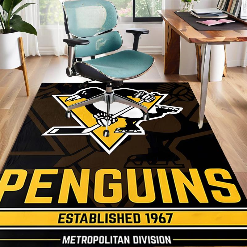 1pc Football Team Design Area Rug - Non-Slip, Soft & Cozy Floor Mat for Living Room, Bedroom, Office - Indoor/Outdoor Decorative Carpet