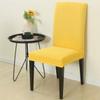1Pcs Solid Color Chair Cover Elastic Seat Cover For Kitchen Dining Room Wedding Banquet Home Stretch Chair Covers